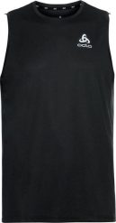 Koszulka tech. męska bez rękawów Odlo Tank crew neck ESSENTIAL. Czarne t-shirty męskie Odlo, na lato, l, bez wzorów, z materiału, bez kołnierzyka. Za 139.99 zł.