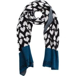 Szal TWINSET - Sciarpa OA8T1P Jacq. Cuori Blu Ottan 03201. Szare szaliki i chusty damskie Twinset, z bawełny. Za 439.00 zł.