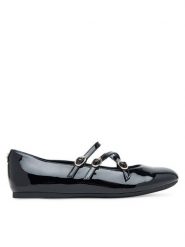 Guess Baleriny FLTKAL PAF02 Czarny. Czarne baleriny damskie Guess, z aplikacjami, ze skóry, bez obcasa. Za 259.99 zł.