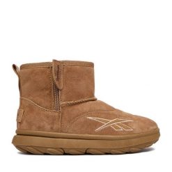 Śniegowce Reebok. Brązowe śniegowce dziewczęce Reebok, bez zapięcia. Za 249.99 zł.