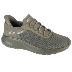 Buty sportowe Sneakersy męskie, Slip-Ins: Bobs Squad Chaos - Tough Walk. Zielone buty sportowe męskie Skechers, bez zapięcia. Za 299.99 zł.