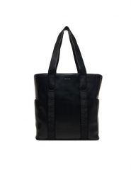 Calvin Klein Torebka Webbing Strap Tote LV04F3289G Czarny. Czarne torebki do ręki damskie Calvin Klein, bez wzorów, ze skóry, bez dodatków. Za 569.99 zł.