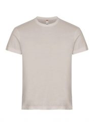 Clique Basic‑T Męski T‑shirt z bawełny, dopasowany krój – Stone. Brązowe t-shirty męskie CLIQUE, m, bez wzorów, z bawełny, bez kołnierzyka. Za 82.64 zł.