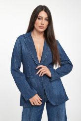 Marynarka damska jeansowa LIU JO. Żakiety damskie Liu Jo, bez wzorów, z jeansu. Za 1,159.00 zł.