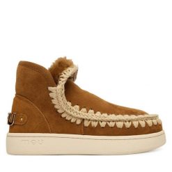 Śniegowce Mou. Brązowe śniegowce i trapery damskie Mou. Za 1,099.00 zł.