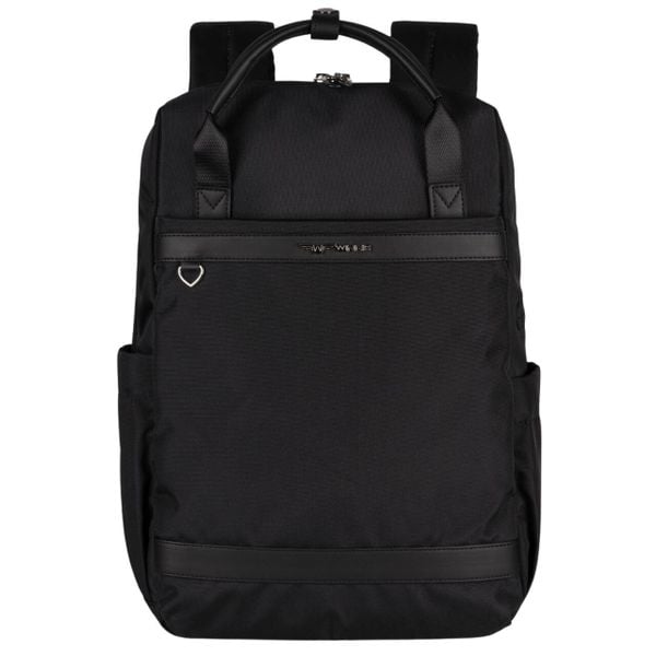 WINGS Plecak miejski damski SKYLARK black. Czarne plecaki damskie Wings, bez wzorów, z materiału, biznesowe. Za 139.90 zł.