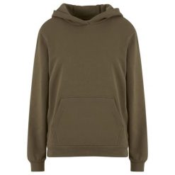 Bluza damska z kapturem Urban Classics Loose Brushed. Zielone bluzy damskie Urban Classics, bez wzorów, z kapturem. Za 175.50 zł.