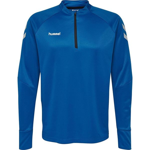 Bluza Hummel Tech Move Malf Zip dla mężczyzn w niebieskim 2XL. Białe bluzy męskie Hummel, m, bez wzorów, z elastanu, bez kaptura, do piłki nożnej. Za 229.99 zł.