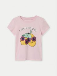 NAME IT T-Shirt Vibeke 13228146 Różowy Regular Fit. Czerwone t-shirty i topy dla dziewczynek Name it, bez wzorów, z bawełny, bez ramiączek. Za 49.99 zł.