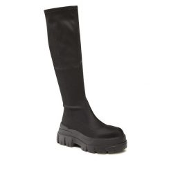 Kozaki Jenny Fairy. Czarne kozaki damskie Jenny Fairy, bez obcasa, na płaskiej podeszwie. Za 149.99 zł.