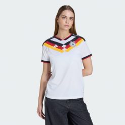 Koszulka Germany 26 Home Replica. Białe t-shirty damskie Adidas, bez wzorów, sportowe, bez kołnierzyka. Za 439.00 zł.