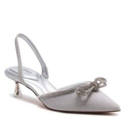 Sandały Aldo. Szare klapki damskie Aldo, bez wzorów, bez obcasa, na szpilce, bez zapięcia. Za 259.99 zł.