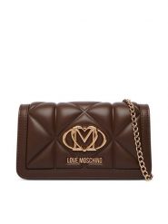 LOVE MOSCHINO Torebka JC5640PP1PLC0300 Brązowy. Brązowe torebki do ręki damskie Love Moschino, bez wzorów, ze skóry, wizytowe, bez dodatków. Za 699.99 zł.