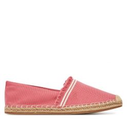Espadryle Tommy Hilfiger. Czerwone espadryle damskie Tommy Hilfiger, bez wzorów, bez obcasa, bez zapięcia. Za 219.99 zł.