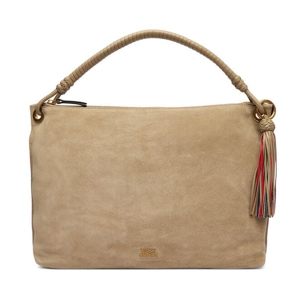Torebka Tommy Hilfiger. Brązowe torebki do ręki damskie Tommy Hilfiger, bez wzorów, klasyczne, bez dodatków. Za 632.99 zł.