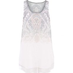 Top bonprix ecru-szaro-bladoróżowy z nadrukiem. Topy damskie marki bonprix. Za 59.99 zł.