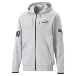 Puma Bluza Power Colorblock Fz Tr 67332704. Szare bluzy męskie Puma, m, bez wzorów, bez kaptura. Za 195.99 zł.