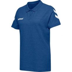 Koszulka tenisowa polo damska Hummel Go Cotton Polo Woman. Niebieskie koszulki sportowe damskie Hummel, xs, bez wzorów, bez kołnierzyka, bez ramiączek, tenisowe. Za 164.50 zł.