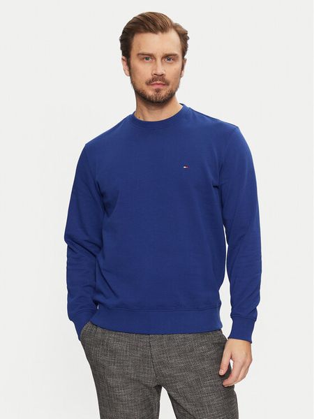 Tommy Hilfiger Bluza Essential MW0MW37237 Niebieski Regular Fit. Niebieskie bluzy męskie Tommy Hilfiger, l, bez wzorów, z bawełny, bez kaptura. Za 229.99 zł.