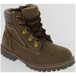 V+J Buty Zimowe Za Kostkę Chłopięce 31 Brązowy. Buty zimowe chłopięce marki V+J. W wyprzedaży za 117.00 zł.