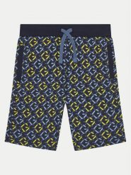 Guess Szorty sportowe L5RD02 KA6R4 Granatowy Relaxed Fit. Niebieskie szorty dla chłopców Guess, z aplikacjami, z bawełny, sportowe. Za 109.99 zł.