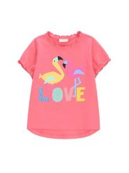 Coccodrillo T-Shirt WC5143203TGK Różowy Regular Fit. Czerwone t-shirty i topy dla dziewczynek COCCODRILLO, bez wzorów, z bawełny, bez ramiączek. Za 29.99 zł.