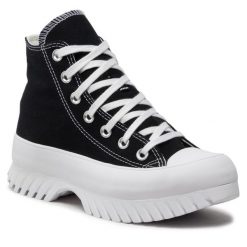 Trampki Converse. Czarne półbuty damskie Converse, bez wzorów, retro, bez zapięcia. Za 449.99 zł.