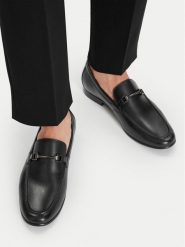 GINO ROSSI Loafersy EO-BENITO-01 126AM Czarny. Czarne mokasyny męskie Gino Rossi, ze skóry. Za 399.99 zł.