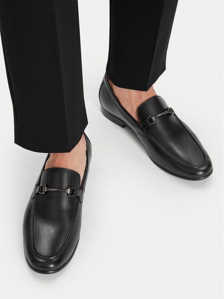 GINO ROSSI Loafersy EO-BENITO-01 126AM Czarny. Czarne mokasyny męskie Gino Rossi. Za 399.99 zł.