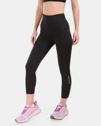Damska legginsy sportowe Kilpi TENIA-W. Czarne legginsy sportowe damskie Kilpi, bez wzorów, z nylonu, do biegania. Za 256.81 zł.