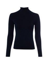 Marie Lund bluzka z dzianiny Kobiety wiskoza niebieski, XL. Niebieskie bluzki damskie Marie Lund, uniwersalny, bez wzorów, z dzianiny, biznesowe, bez kołnierzyka, bez ramiączek. Za 199.95 zł.