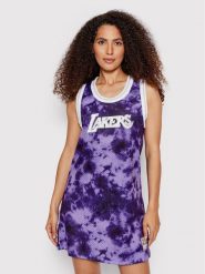 Mitchell & Ness Sukienka codzienna TDRSLF19018 Fioletowy Regular Fit. Fioletowe sukienki damskie Mitchell & Ness, na co dzień, s, bez wzorów, z syntetyku, bez kołnierzyka, bez ramiączek, proste. Za 449.99 zł.