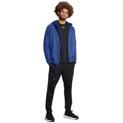 Męska kurtka dresowa Unstoppable (Niebieska). Niebieskie kurtki męskie Under Armour, m, bez wzorów, z bawełny, na fitness i siłownię. Za 474.55 zł.