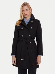 Morgan Płaszcz wełniany 242-GEVA Czarny Regular Fit. Czarne płaszcze damskie Morgan, na zimę, bez wzorów, z syntetyku, bez kaptura. Za 989.99 zł.