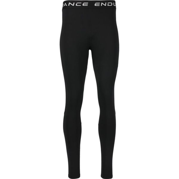 Legginsy Endurance Power. Czarne legginsy sportowe męskie Endurance, m, bez wzorów, z elastanu, do biegania. Za 172.50 zł.