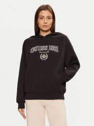 Guess Bluza V5RQ02 KCLD1 Brązowy Regular Fit. Brązowe bluzy damskie Guess, m, z aplikacjami, z bawełny, bez kaptura. Za 269.99 zł.
