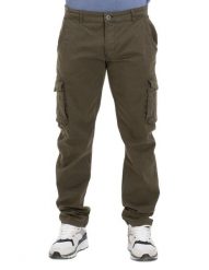 Męskie spodnie cargo Work Leisure z dużymi kieszeniami. Zielone spodnie sportowe męskie LEONE 1947 APPAREL, l, bez wzorów, z bawełny. Za 105.21 zł.