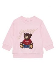 Guess Bluza H5YT00 KAX74 Różowy Regular Fit. Czerwone bluzy dla dziewczynek Guess, z aplikacjami, z bawełny, bez ramiączek, bez kaptura. Za 139.99 zł.