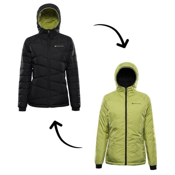 Kurtka damska puchowa dwustronna Alpine Pro Rogita 2. Czarne kurtki damskie Alpine Pro, bez wzorów, z puchu, bez kaptura, trekkingowe. W wyprzedaży za 699.00 zł.