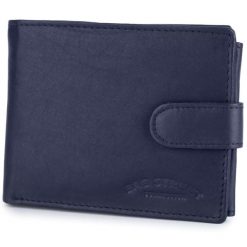 Portfel Skórzany Męski Poziomy Na Karty Granatowy Bag Street 883. Niebieskie portfele męskie bez wzorów, ze skóry. Za 43.99 zł.