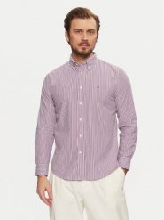Tommy Hilfiger Koszula Classic MW0MW37549 Czerwony Regular Fit. Czerwone koszule męskie Tommy Hilfiger, l, bez wzorów, z bawełny, bez kołnierzyka, bez ramiączek. Za 219.99 zł.