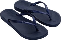 Ipanema Klapki Basenowe Damskie Ipanema Anatomica Tan Fem Navy R.38. Niebieskie klapki damskie Ipanema, bez wzorów, sportowe, bez obcasa. Za 54.99 zł.