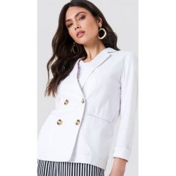 NA-KD Classic Lniana marynarka - White. Żakiety damskie marki NA-KD Classic. Za 121.95 zł.