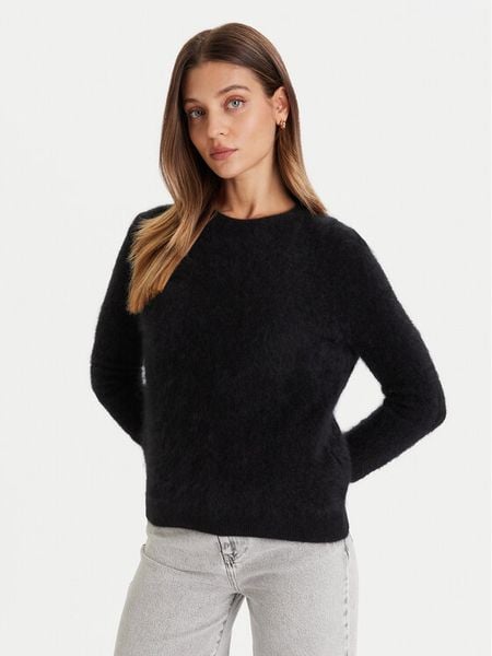 ViCOLO Sweter 22066F Czarny Regular Fit. Czarne swetry damskie ViCOLO, m, bez wzorów, z kaszmiru, bez kołnierzyka, bez ramiączek, bez kaptura. Za 1,189.00 zł.