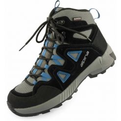 Męskie buty trekkingowe Alpina Tracker Mid Blue. Czarne trekkingi męskie Alpina, na jesień. Za 443.99 zł.