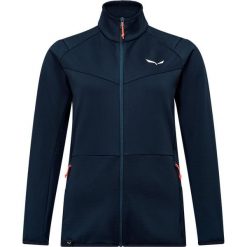 Kurtka turystyczna damska z zamkiem Salewa Puez Cammino. Niebieskie kurtki damskie Salewa, bez wzorów, z materiału, bez kaptura. Za 399.99 zł.