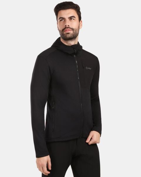 Męska bluza polarowa Kilpi SEVELEN-M. Czarne bluzy męskie Kilpi, m, bez wzorów, z materiału, bez kaptura. Za 422.05 zł.