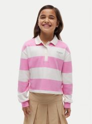 Tommy Hilfiger Polo KG0KG09538 Różowy Regular Fit. Czerwone t-shirty i topy dla dziewczynek Tommy Hilfiger, bez wzorów, z bawełny, bez ramiączek. Za 289.99 zł.