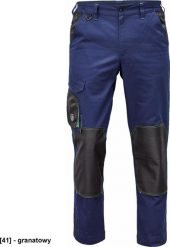 CERVA CREMORNE spodnie - męskie spodnie robocze do pasa, wytrzymała tkanina bawełnianiana, 60% bawełna, 40% poliester - granatowy 58. Niebieskie spodnie materiałowe męskie CERVA, m, bez wzorów, z bawełny. Za 95.51 zł.