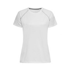 Koszulka Damska Active 140 Team Raglan. Białe koszulki sportowe damskie Stedman, xl, bez wzorów, sportowe, bez kołnierzyka. Za 58.99 zł.